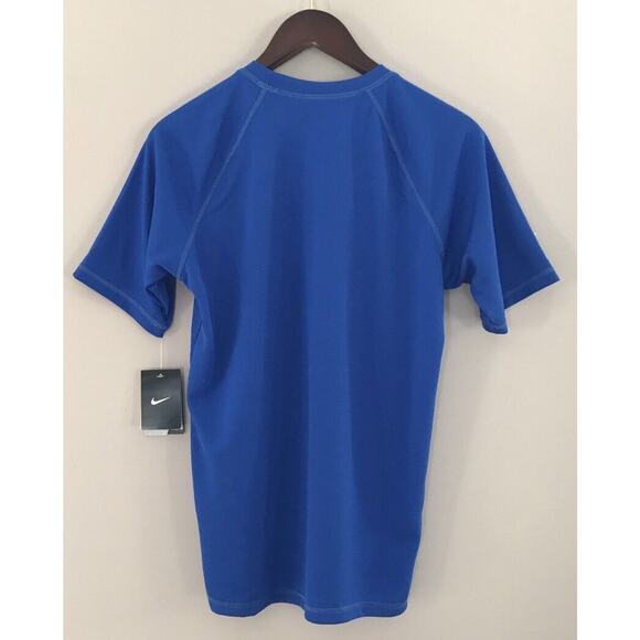 Nike men FITTED Dri-Fit Royal Blue Short Sleeve Sport T Shirt Sz S Running - Picture 7 of 10